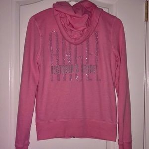 Victoria’s Secret Angel Zip Up Hoodie Rhinestone